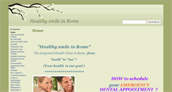 Desktop Screenshot of healthysmileinrome.com